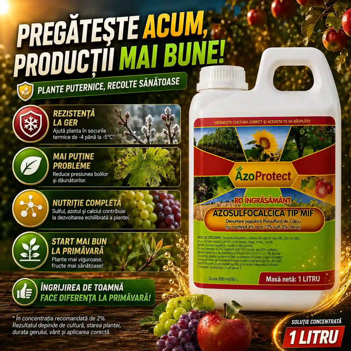 Îngrășământ Pentru Protecția De Toamnă AzoProtect™ - 1L