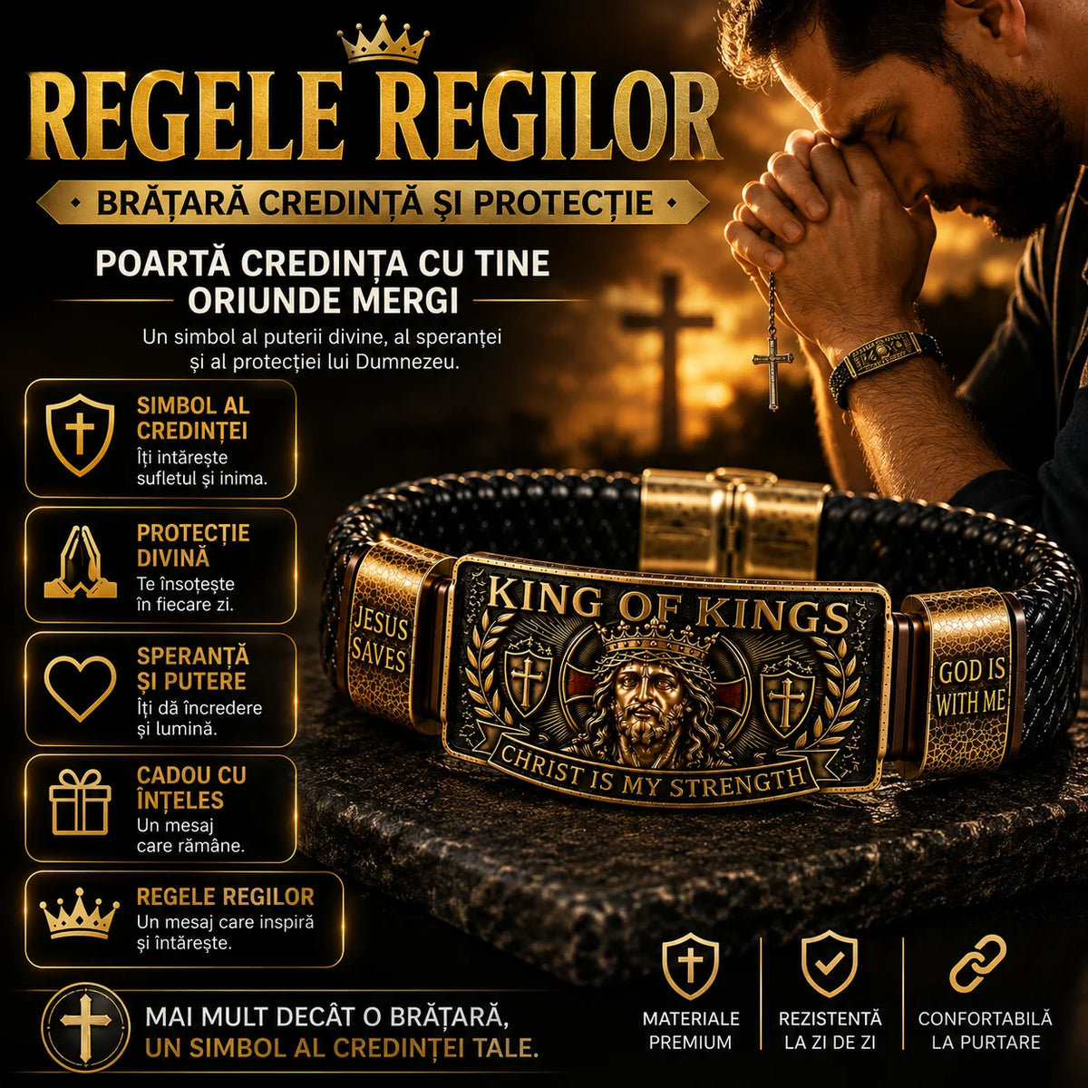 Brățara Credinței Regele Regilor™